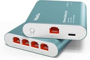 1 to 4 2.5G Ethernet Splitter, 5X2.5G High Speed Splitter with PoE Input