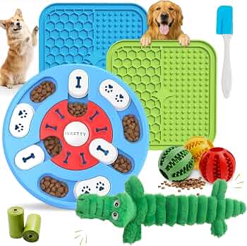 10-Pcs Dog Puzzle Toy for Boredom, Interactive Enrichment Set