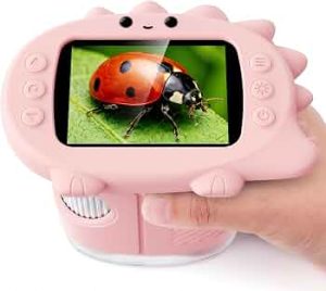 1000X Handheld Digital Microscope for Kids Science Toy(Pink)