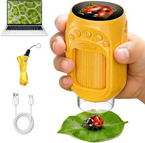 1000X Handheld Digital Microscope for Kids: STEM Toys Gifts Boy Girls 3-12