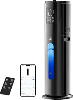 10L Humidifiers for Bedroom Large Room 600 ft² Large Humidifier, Black