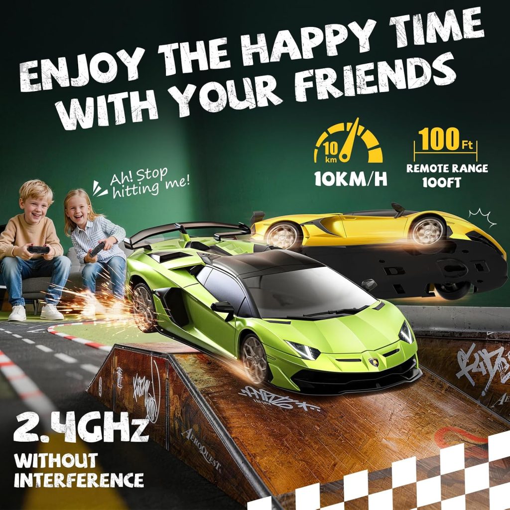 1:24 Lamborghini Remote Control Car （Aventador SVJ-Green）