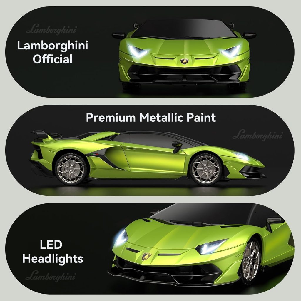 1:24 Lamborghini Remote Control Car （Aventador SVJ-Green）