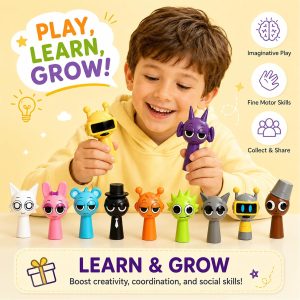 12PCS Sprunky Action Figures Mystery Box,Sprunky Action Figures,Office Room Figurine Decor for Kids Teen Adults,Action Figure Toys Gifts for Birthday Goodie Bag Fillers Halloween Party Favors