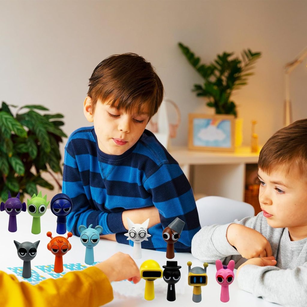 12PCS Sprunky Action Figures Mystery Box,Sprunky Action Figures,Office Room Figurine Decor for Kids Teen Adults,Action Figure Toys Gifts for Birthday Goodie Bag Fillers Halloween Party Favors