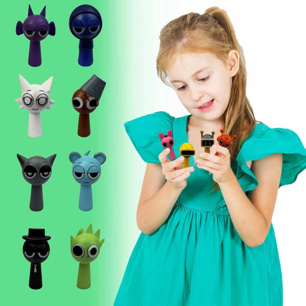 12PCS Sprunky Action Figures Mystery Box,Sprunky Action Figures,Office Room Figurine Decor for Kids Teen Adults,Action Figure Toys Gifts for Birthday Goodie Bag Fillers Halloween Party Favors