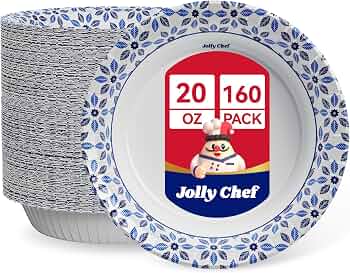 160 Count Paper Bowls 20 oz