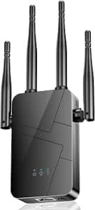 2026 WiFi Extender Signal Booster for Home, 15000sq.ft Wireless Internet Repeater, Long Range WiFi Booster and Signal Amplifier w/Ethernet Port, WiFi Router Extender Support 99% Devices, 1-Tap Setup