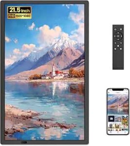 21.5″ Large Digital Picture Frame, 64GB Uhale WiFi Frame with Matte Screen