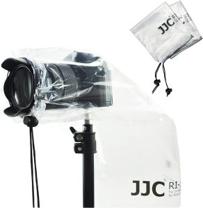 2Pack Camera Rain Cover Clear Waterproof Sleeve for Camera w Lens up to 11″