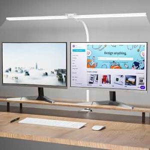 31.5in Desk Lamps for Home Office, LED Desk Light with Clamp