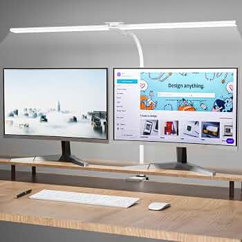 31.5in Desk Lamps for Home Office, LED Desk Light with Clamp