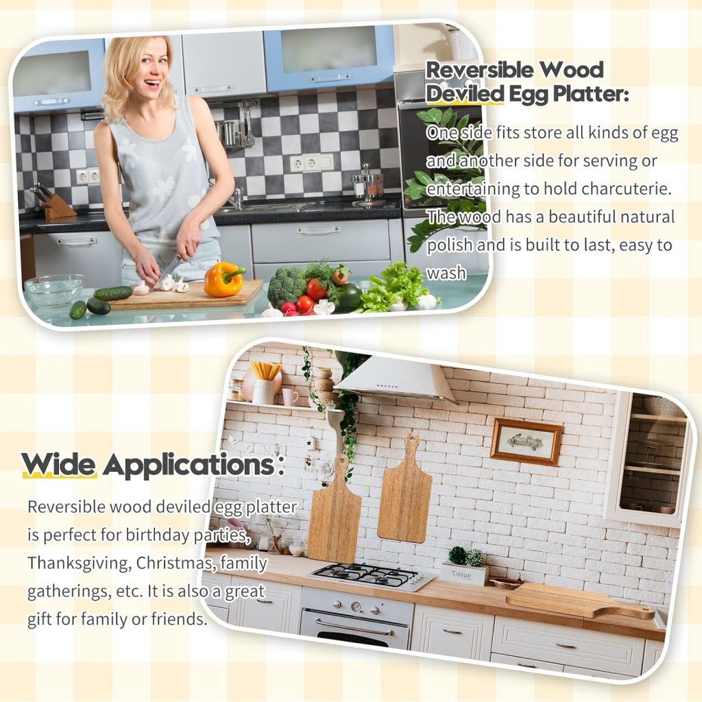 6 Pcs Wood Cutting Boards for Crafts, Acacia