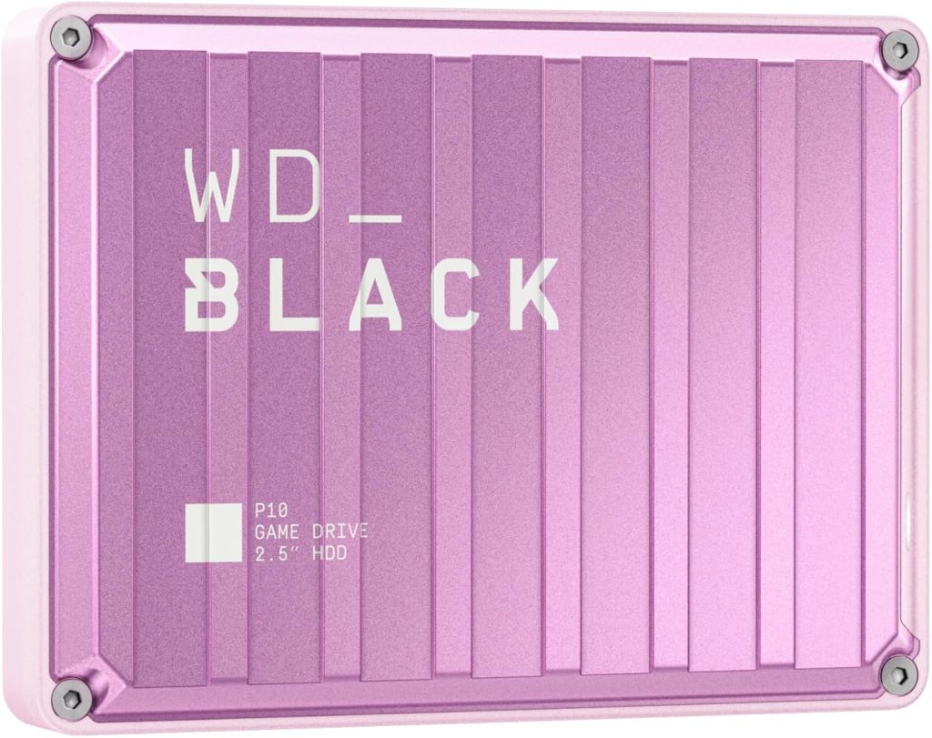 6TB WD_Black P10 Game Drive, Works with PlayStation for On-the-Go Access to Your PlayStation Game Library – WDBPSZ0060BWT