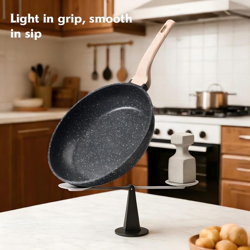 8 inch Nonstick Frying Pan Skillet, Non Stick Granite Fry Pans