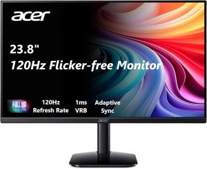 Acer 23.8in FHD 1920×1080 IPS 120Hz Office Monitor KB242Y G0bi