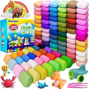 Air Dry Clay, 100 Colors Foam Modeling Clay for School Projects