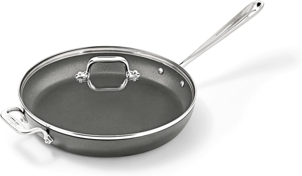 All-Clad HA1® Nonstick 12″ Fry Pan with Lid, Induction Ready