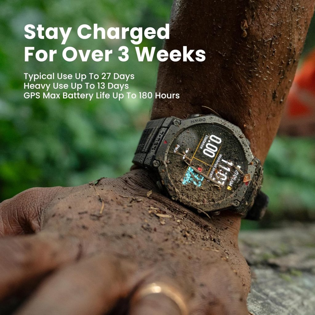 Amazfit T-Rex 3, Smart Watch, 1.5″ AMOLED Display, GPS, iOS/Android
