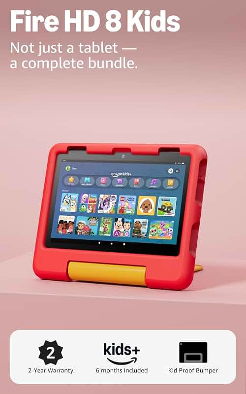 Amazon Fire HD 8 Kids Tablet – 8-inch – 32GB – Disney Pixar Cars – Ages 3-7