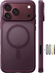 TORRAS Stronger Magnetic & Shockproof for iPhone 18 Pro Max Case Burgundy