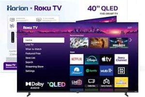 HORION Roku TV 40″ QLED Smart FHD Television with Quantum Dot Color