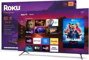 Roku 65-Inch Plus Series Smart TV – 4K QLED Mini-LED TV – RokuTV