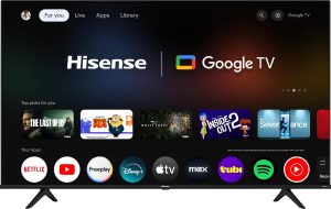 Hisense 55-Inch Class A6 Series 4K UHD Smart Google TV with Alexa Compatibility, Dolby Vision HDR, DTS Virtual X, Sports & Game Modes, Voice Remote, Chromecast Built-in (55A6H) , Black