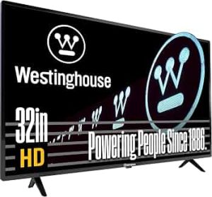 Westinghouse 32 Inch HD Non Smart TV, Small Flat Screen, Works w/Fire Stick