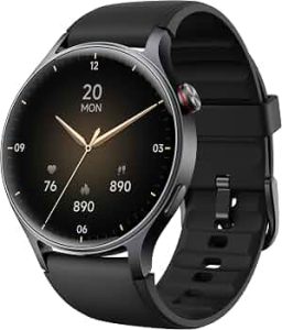 aeac Smart Watch for Women, AMOLED Ultra-Clear Screen Activity Trackers with Heart Rate/Sleep/SpO2 Monitor, Smartwatch for iPhone/Samsung/Android, 110+ Sport Modes (Black, S/M/L, Black)