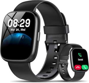 Smart Watch with Alexa Built-in, 1.83″ HD Bluetooth Calling Fitness Tracker