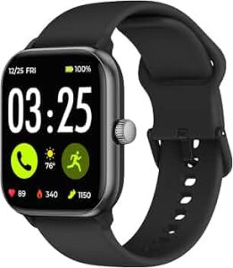 Spade & Co Health Smartwatch 4 – Smartwatch for Men & Women, Heart Rate, Sleep & SpO2 Monitor, Pedometer, Fitness Tracker, Answer/Make Calls IP68 Waterproof iOS & Android Compatible