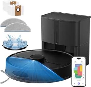 Robot Vacuum and Mop Combo, 8000Pa, Self-Emptying