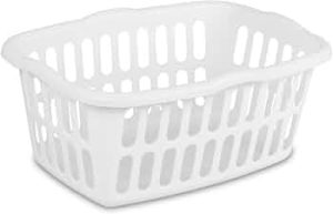 Sterilite Rectangular Laundry Basket, Plastic Clothes Hamper, 12 Pack