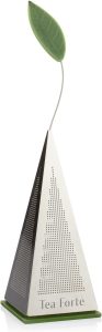 Tea Forte Loose Leaf Pyramid Tea Infuser, Stainless Steel Fine Mesh