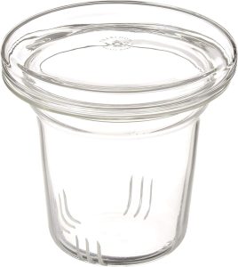 Teabloom Universal Glass Tea Infuser with Dual-Purpose Lid/Coaster – Hygienic, Non-Toxic Glass Filter for Loose Tea Leaves – Lead-Free & Cadmium-Free – Tea Purist’s Choice