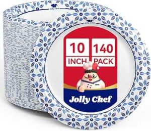 10 inch 140 Pack Disposable Paper Plates