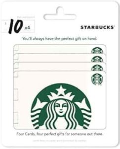Starbucks Physical Gift Card – $40