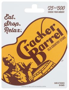 Cracker Barrel Physical Gift Card – $50