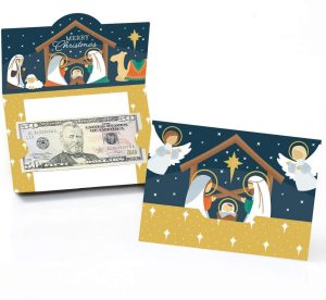 Holy Nativity Christmas Gift Card Holders – Set of 8