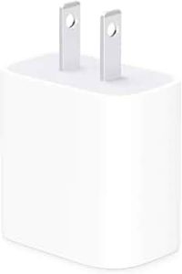 Apple 20W USB-C Power Adapter – iPhone Charger with Fast Charging Capability, Type C Wall Charger