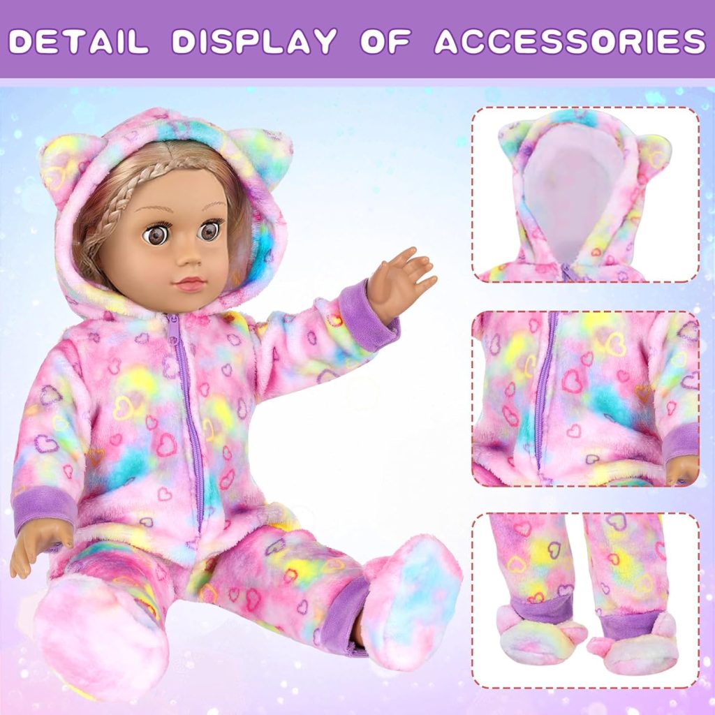 American 18″ Doll Clothes and Sleep Bag Accessories Sleepover Outfit Set