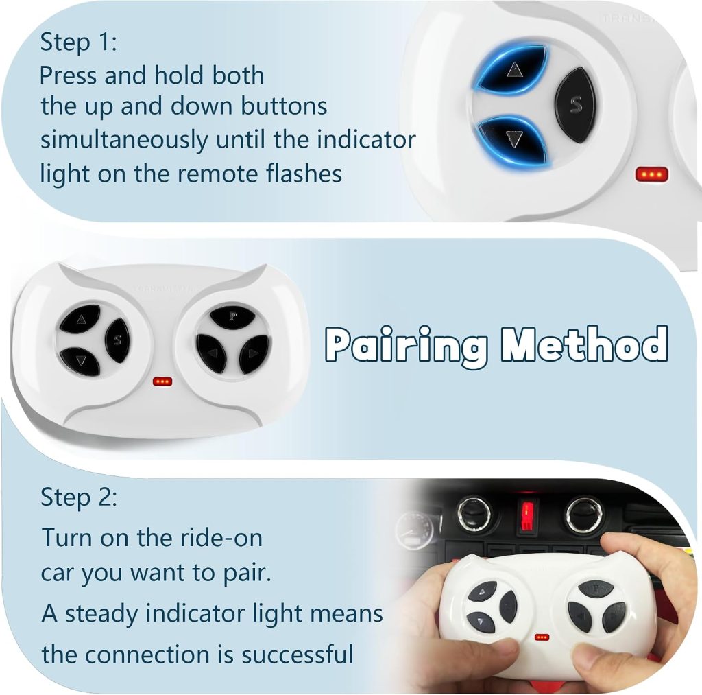 ANPABO 2.4GHz Bluetooth Remote Control Replacement for Ride on Car