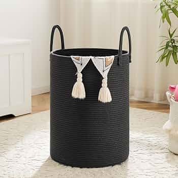 Artfeel Laundry Basket,Cotton Rope Woven Clothes Hamper for Nursery,60L