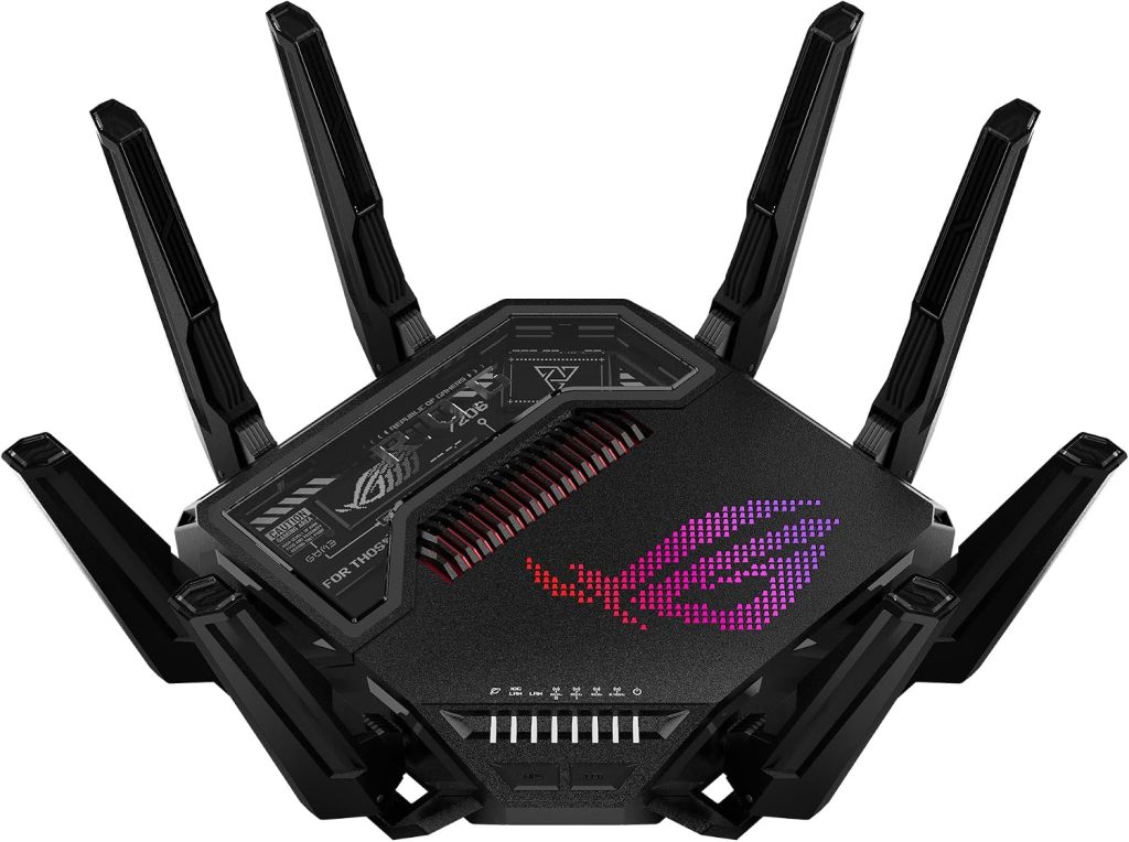 ASUS ROG Rapture GT-BE98 Pro WiFi 7 Gaming Router – Quad-Band, 30Gbps, Mesh