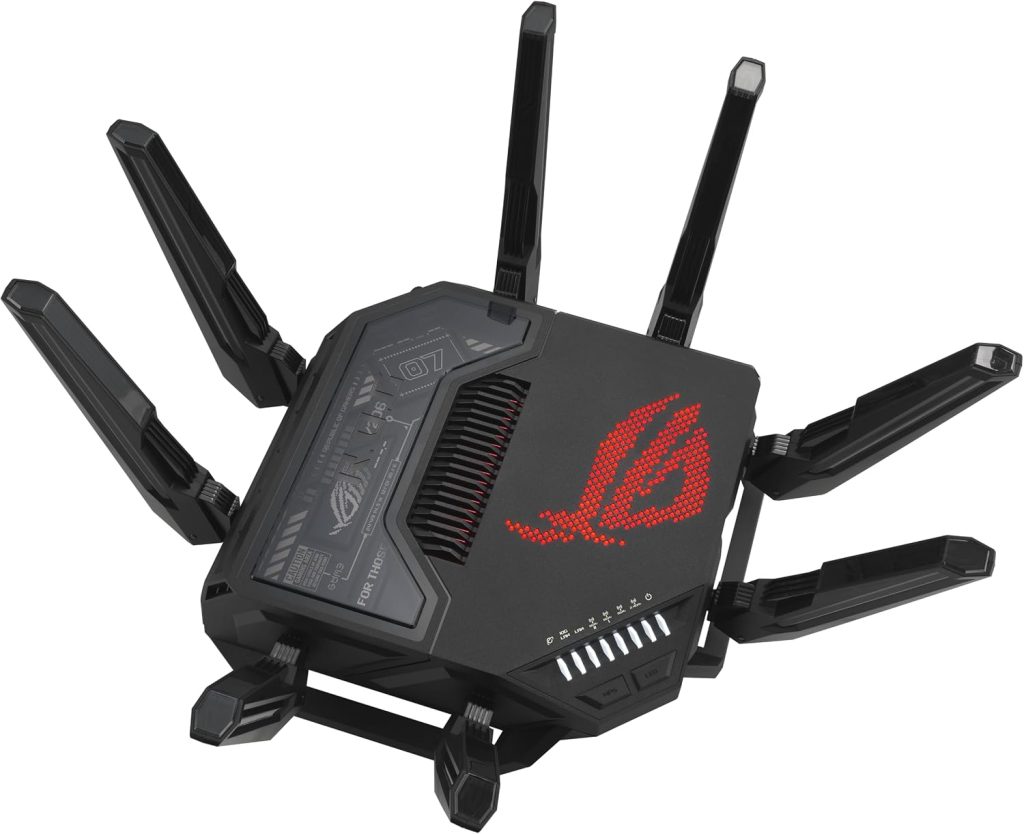 ASUS ROG Rapture GT-BE98 Pro WiFi 7 Gaming Router – Quad-Band, 30Gbps, Mesh