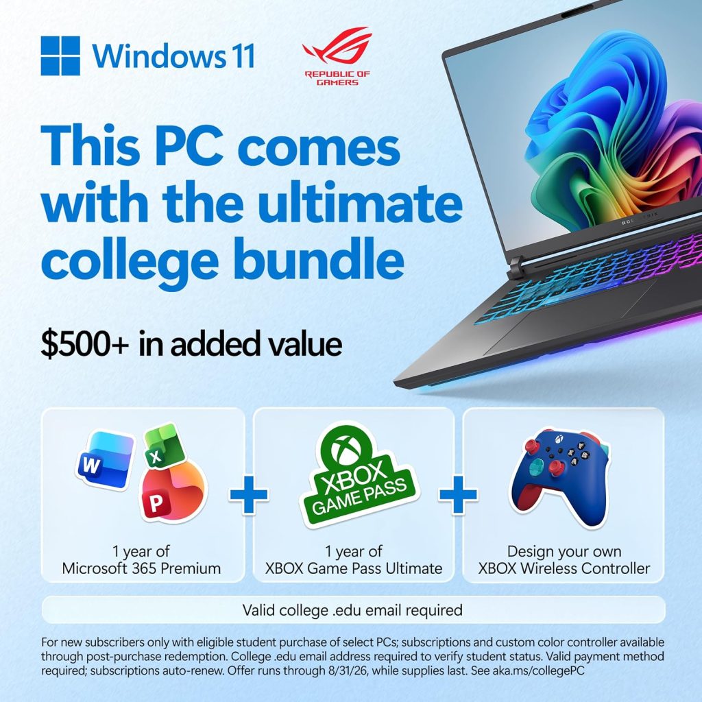 ASUS ROG Strix G16 (2025) Gaming Laptop, 16” FHD+ 16:10 165Hz/3ms, NVIDIA® GeForce RTX™ 5060, Intel® Core™ i7 Processor 14650HX, 16GB DDR5, 1TB Gen 4 SSD, Wi-Fi 7, Windows 11 Home, G615JMR-AS74
