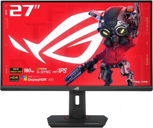 ASUS ROG XG27ACS 27 Inch 1440p 180Hz USB-C G-SYNC HDR Gaming Monitor