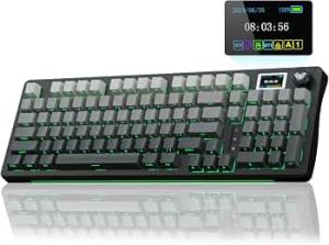 AULA S98 Pro Wireless Mechanical Gaming Keyboard with Screen, Knob, 96 Keys