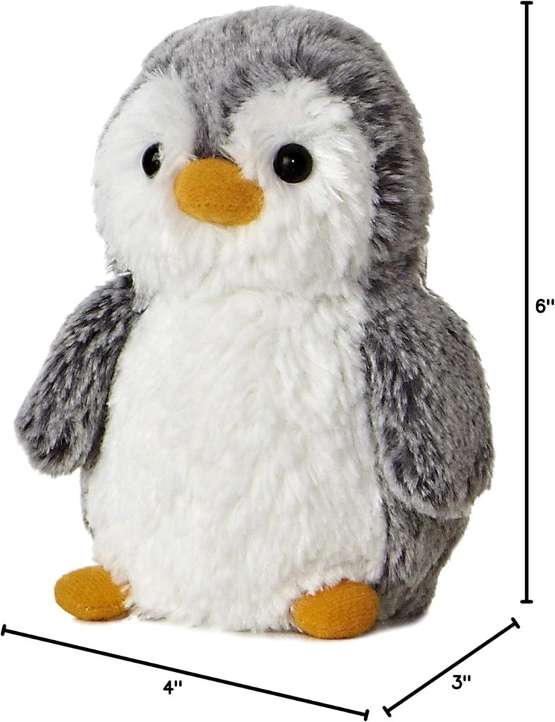 Aurora Pompom Penguin 6″ Pompom Mini Penguin Playful Stuffed Animal